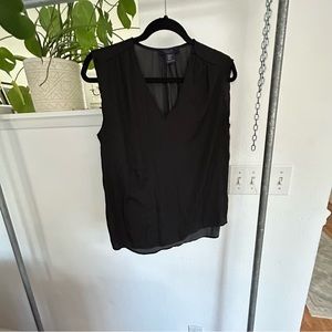 5/$20 💥 Rachel Roy black silky sleeveless tank top xxs professional wear work